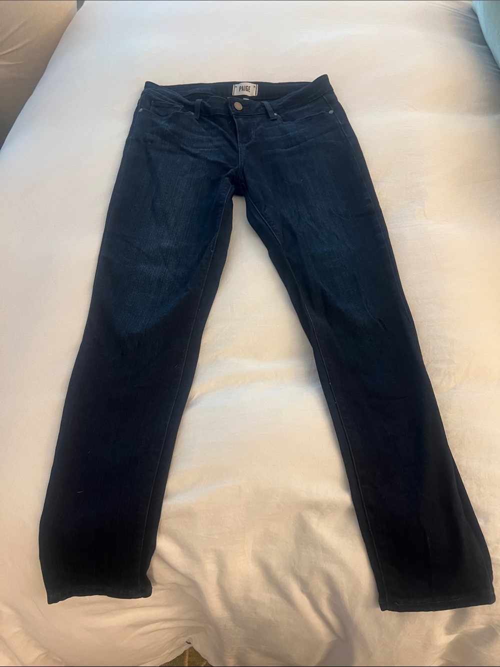 PAIGE Dark Wash Straight Leg Jeans – Size 29